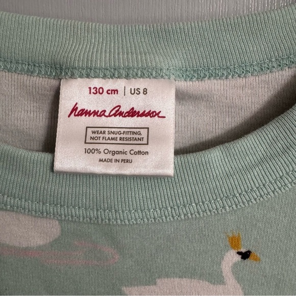 Hanna Andersson Mint Green Long Sleeve Tee Size 8 - Picture 3 of 5